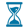 Icon of a sand hourglass