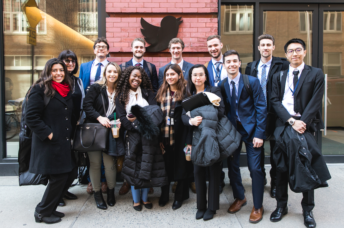 Career Trek NYC. Students at twitter hq.